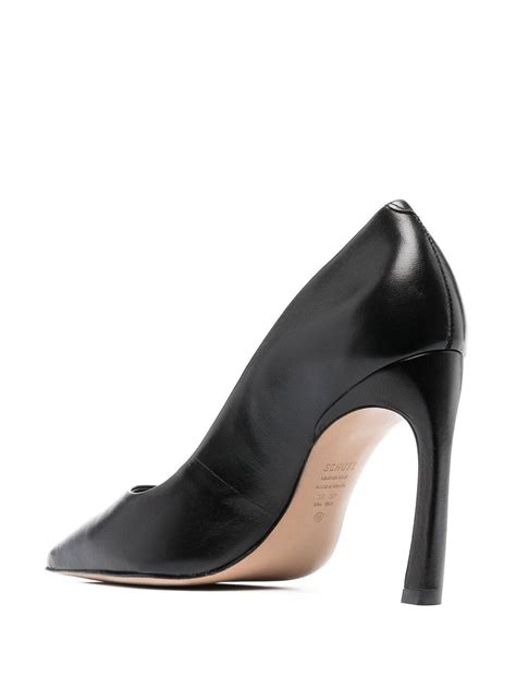 Schutz Lou Curve Leather Dress Pumps .